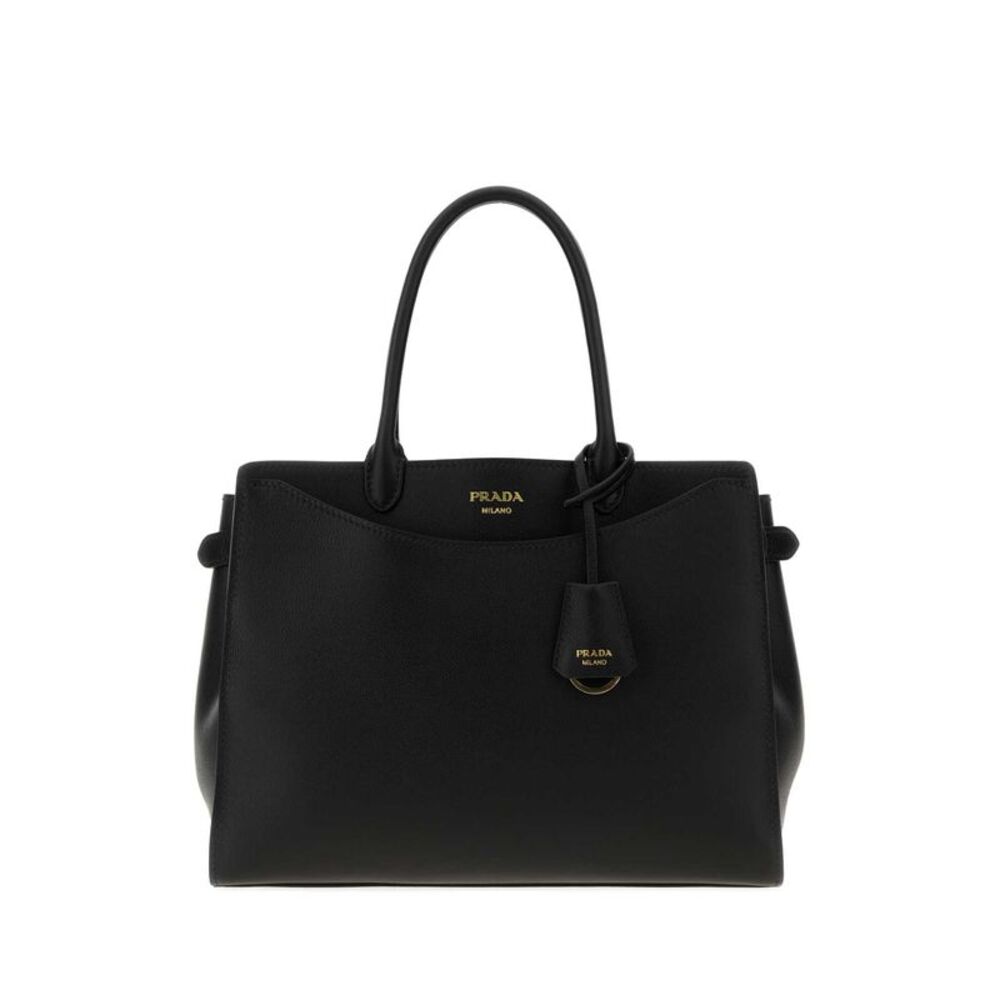 Prada Women Black Leather Handbag